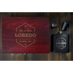 Black Flask Set in Rosewood Box-3