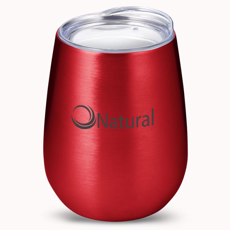 10 oz Stemless Insulated Wine Tumbler With Lid-1