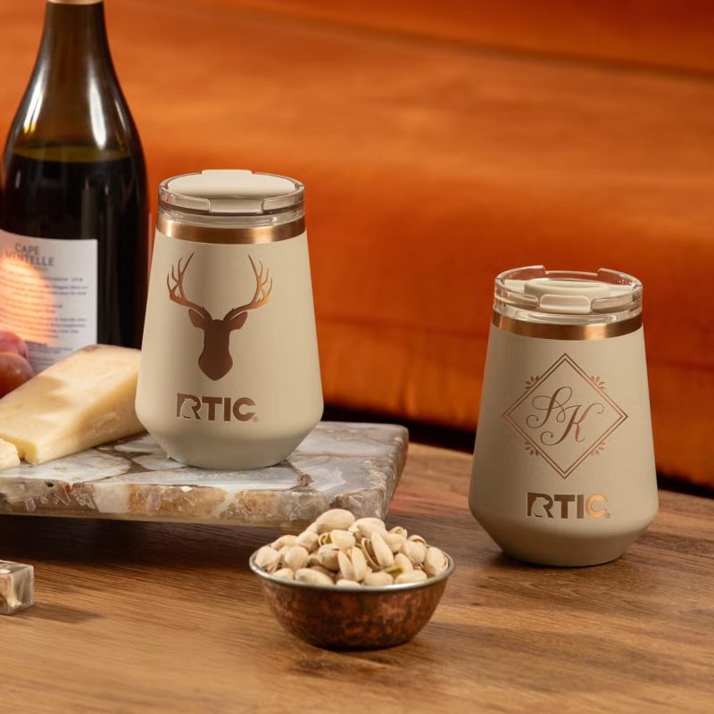 12 oz RTIC® Stainless Steel Ceramic Lined Happy Hour Lowball Tumbler-5