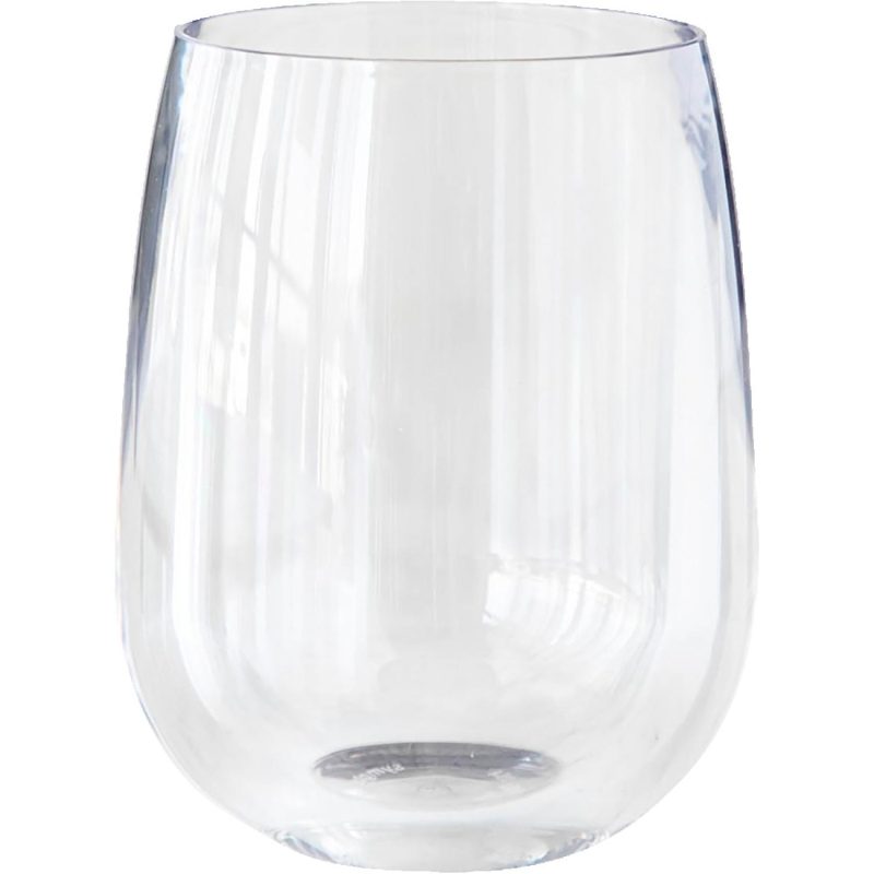 12oz Clear Stemless Wine Glass-7