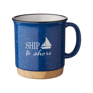 15 oz Campfire Mug With Bamboo Base-1