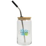 16 Oz. Full Color Can Glass With Bamboo Lid-3