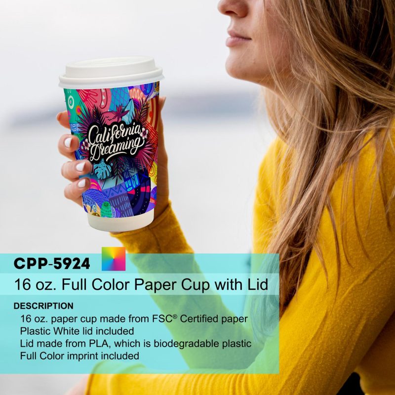 16 oz. Full Color Paper Cup with Lid-9