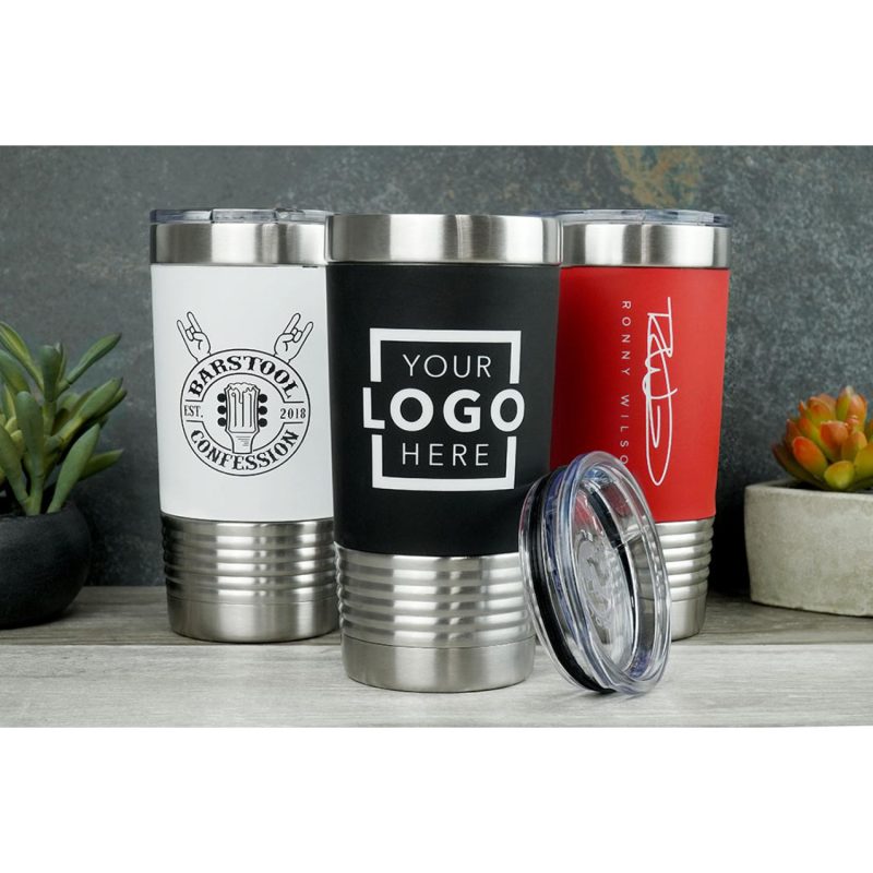 20 oz Silicone Grip Polar Camel Metal Tumbler-1