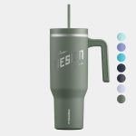 40 oz Hydrapeak® Stainless Steel Insulated Tumbler With Handle and Straw Lid-1
