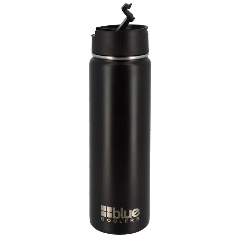 Blue-Coolers-Black-20-Oz-Flask-Slide-AQF-1002K Blue Coolers Black 20 Oz. Flask (Slide)-1