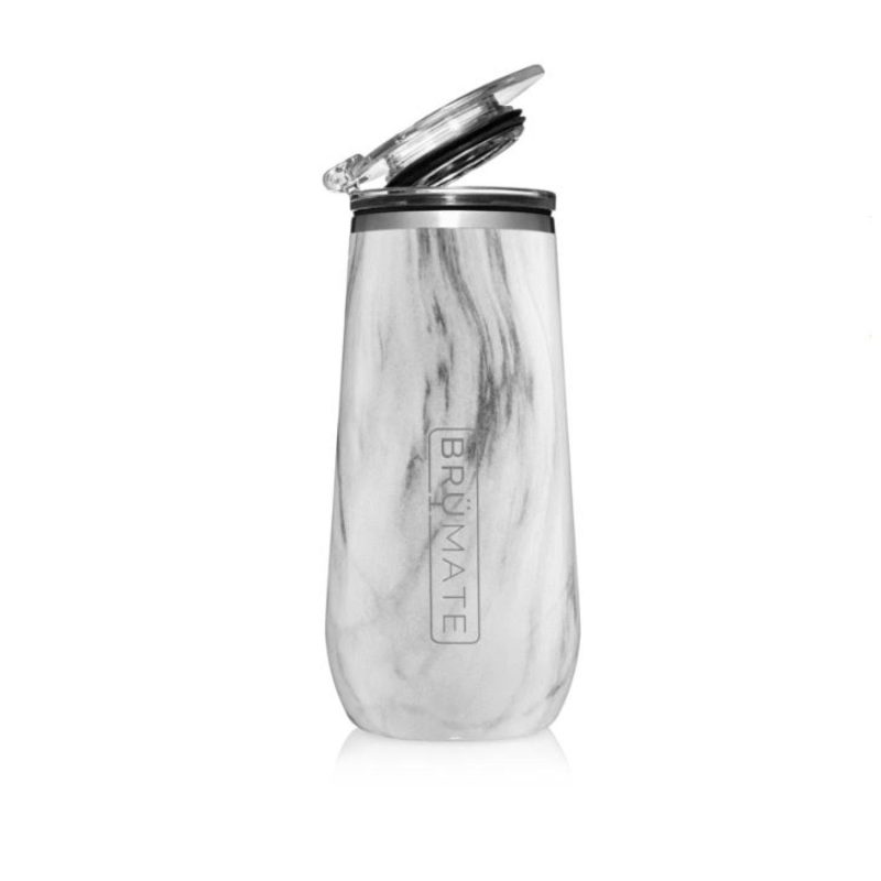 BruMate Stemless Champagne Flute Glitter and Print Colors-2