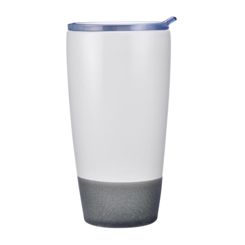 Celosia Double Wall Ceramic Tumbler w/Lid - 12oz-5