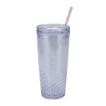 Clio 20 oz Recycled Acrylic Straw Tumbler-3