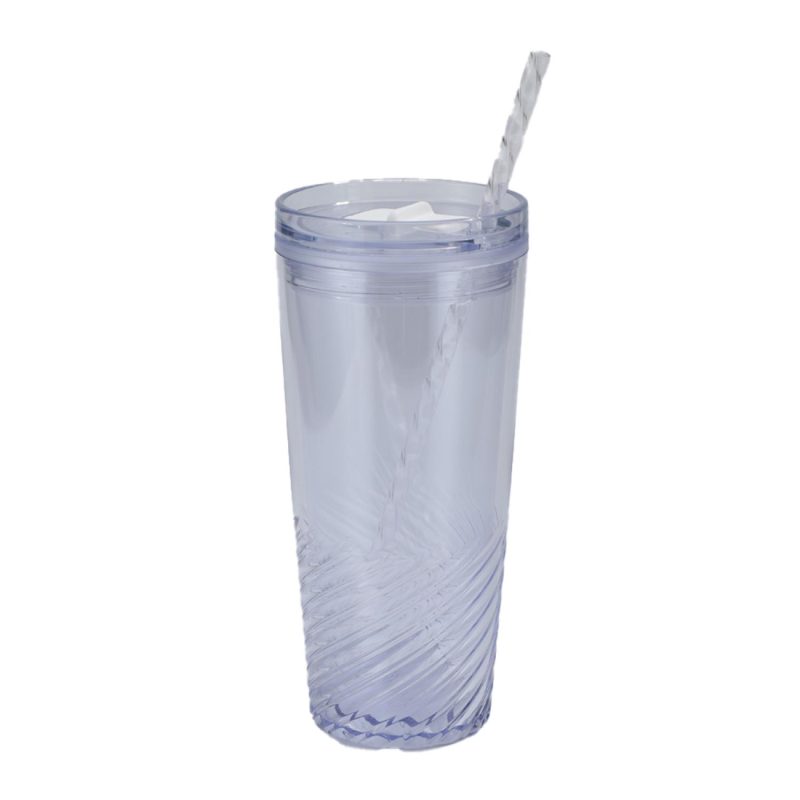 Clio 20 oz Recycled Acrylic Straw Tumbler-3