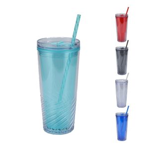 Clio 20 oz Recycled Acrylic Straw Tumbler-1