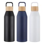 Clive 24 oz Recycled Aluminum Bottle with Bamboo Lid-2