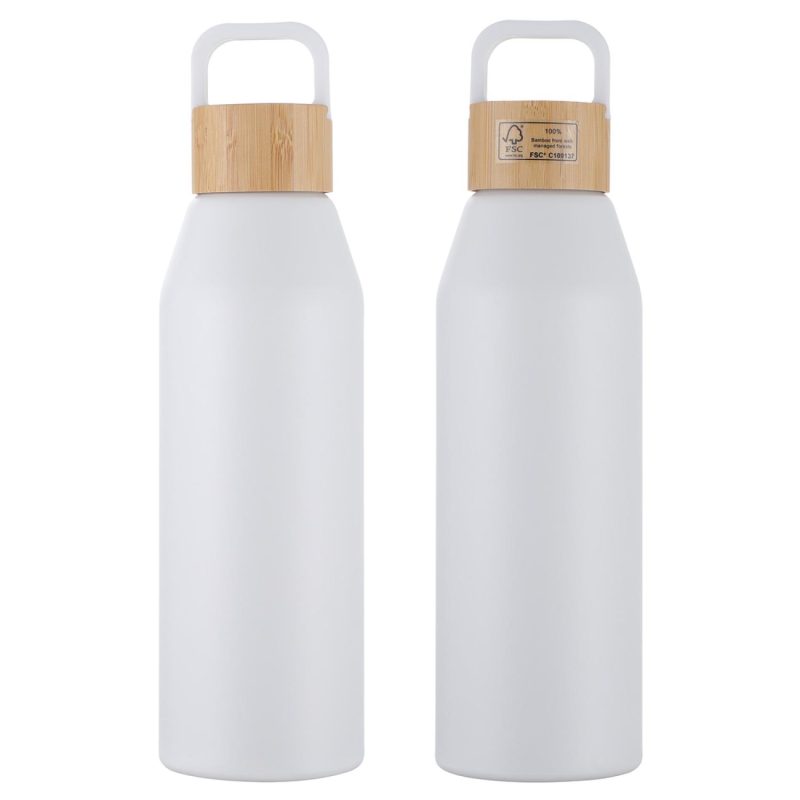 Clive 24 oz Recycled Aluminum Bottle with Bamboo Lid-8