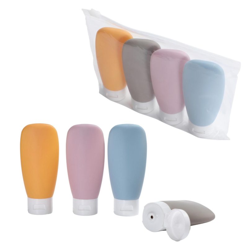 Continental 4-Bottle Travel Set in Zippered Pouch-1