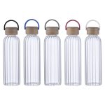 Eos 21 oz Glass Bottle w/ Bamboo Lid-2