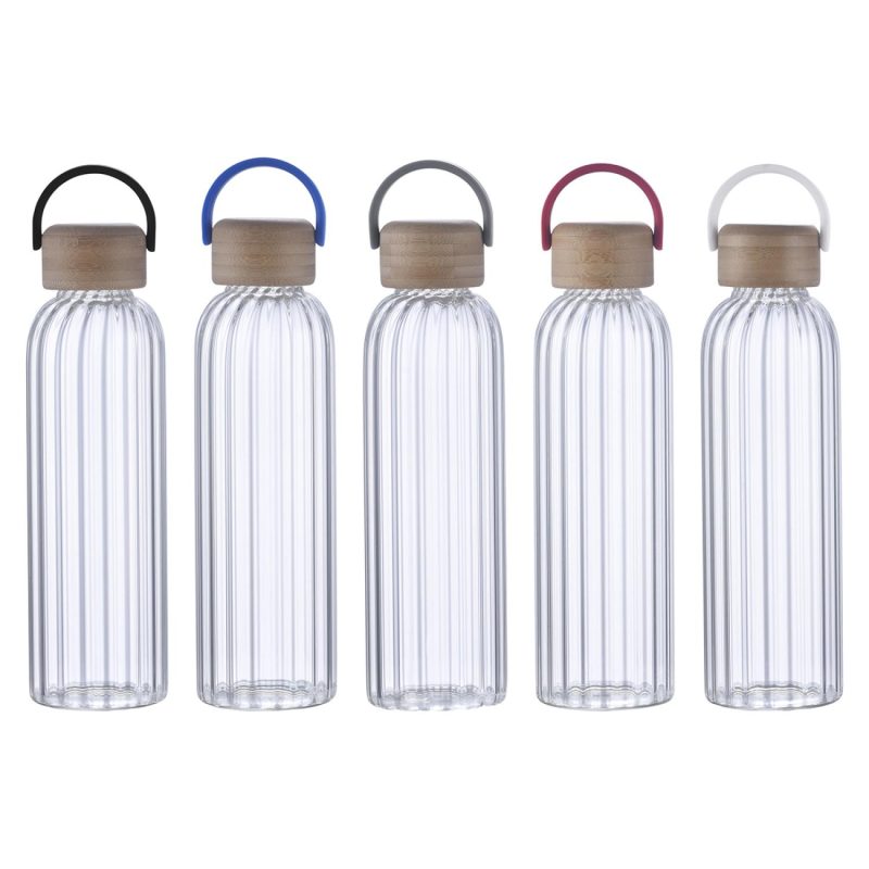 Eos 21 oz Glass Bottle w/ Bamboo Lid-2