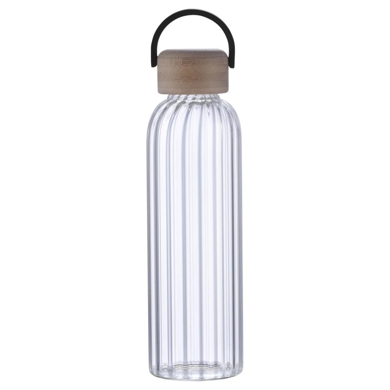 Eos 21 oz Glass Bottle w/ Bamboo Lid-4