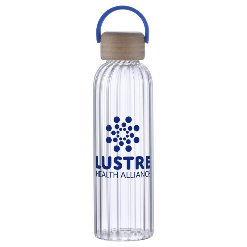 Eos 21 oz Glass Bottle w/ Bamboo Lid-5