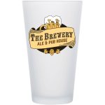 Full Color Frosted Pint Glass 16 Oz-1