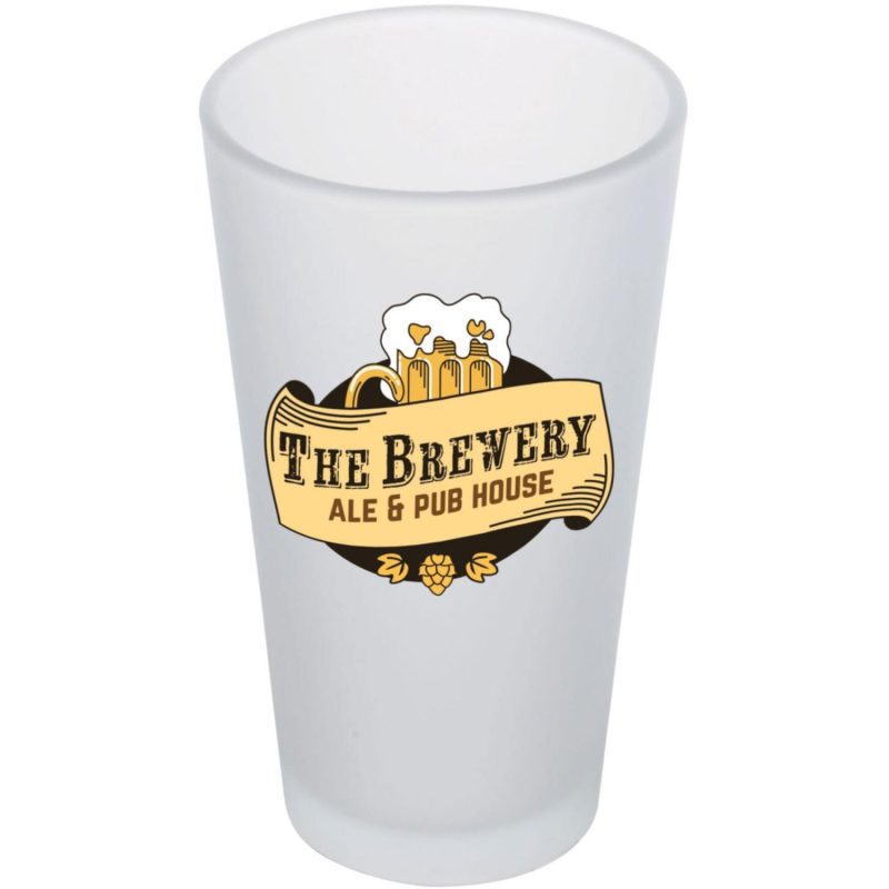 Full Color Frosted Pint Glass 16 Oz-4