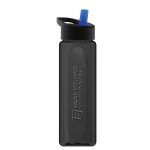 Garyline® Boss Embossed RPET Bottle with Flip-Straw Lid - 26 oz.-2