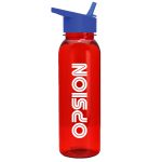 Garyline® Boss Embossed Tritan® Bottle with Flip-Straw Lid - 24 oz.-7