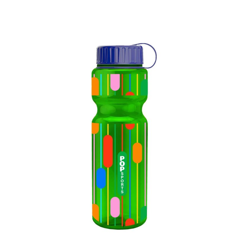 Garyline® Champ Bottle with Tethered Lid - 28 oz.-4