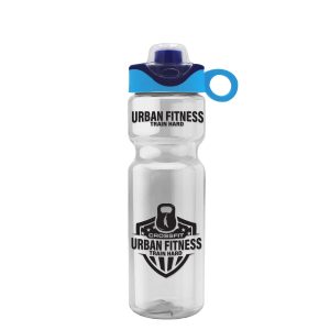 Garyline® Champ Bottle with Two-Tone Drink-Thru Lid with Silicone Loop - 28 oz.-1