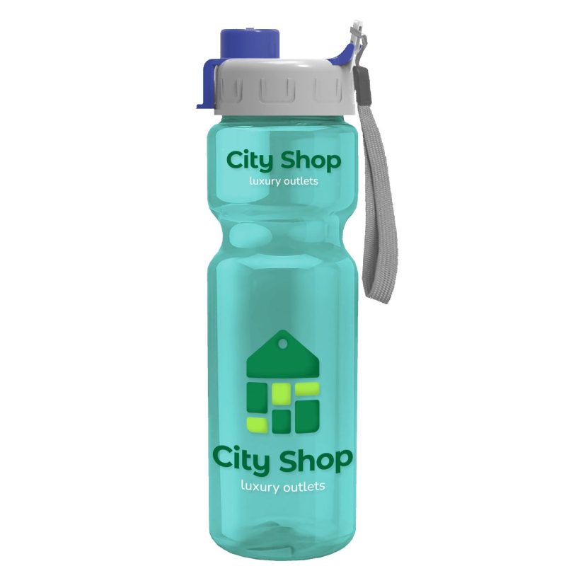 Garyline® Champ Recycled Bottle with Quick-Snap Lid - 28 oz.-8
