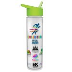 Garyline® Chiller Insulated Bottle with Flip-Straw Lid and Full-Color Insert - 16 oz.-5