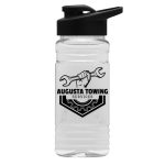 Garyline® Clear Bottle with Drink-Thru Lid - 20 oz.-1
