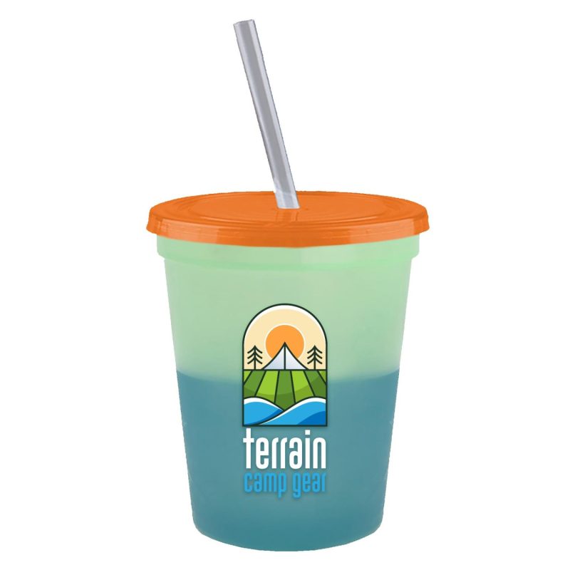 Garyline® Cups-on-the-Go Color-Changing Sport Sipper - 16 oz.-6