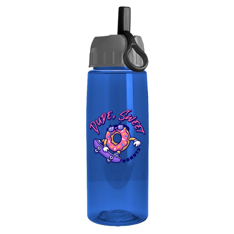 Garyline® Flair Tritan® Bottle with Ring-Straw Lid - 26 oz.-4
