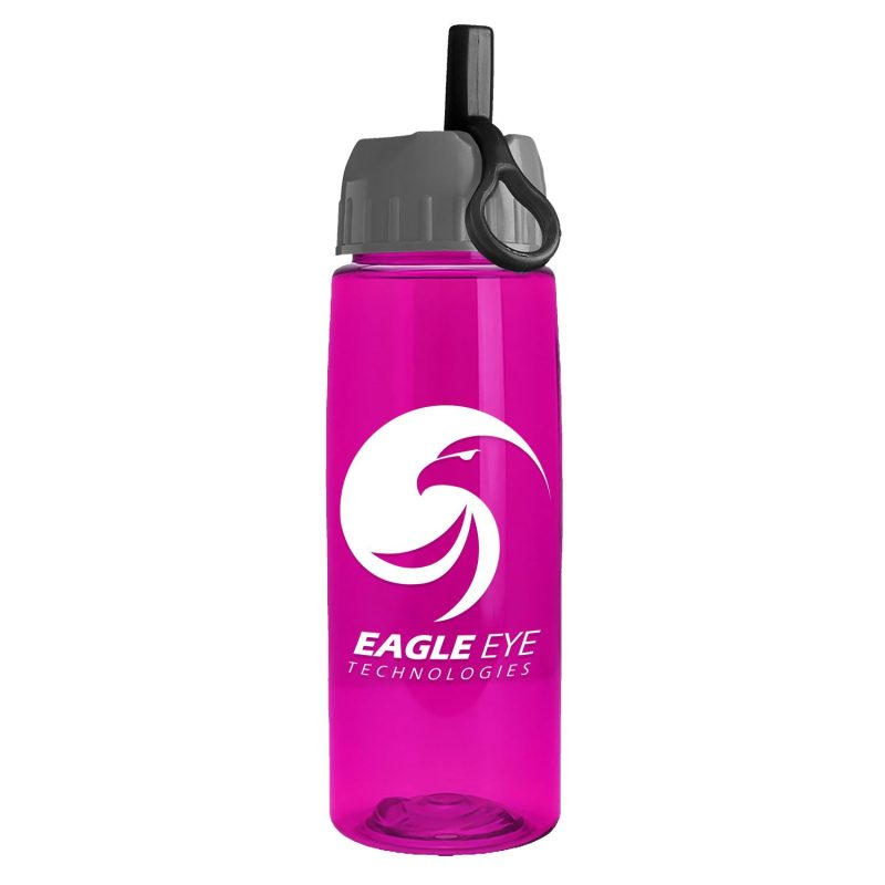 Garyline® Flair Tritan® Bottle with Ring-Straw Lid - 26 oz.-7