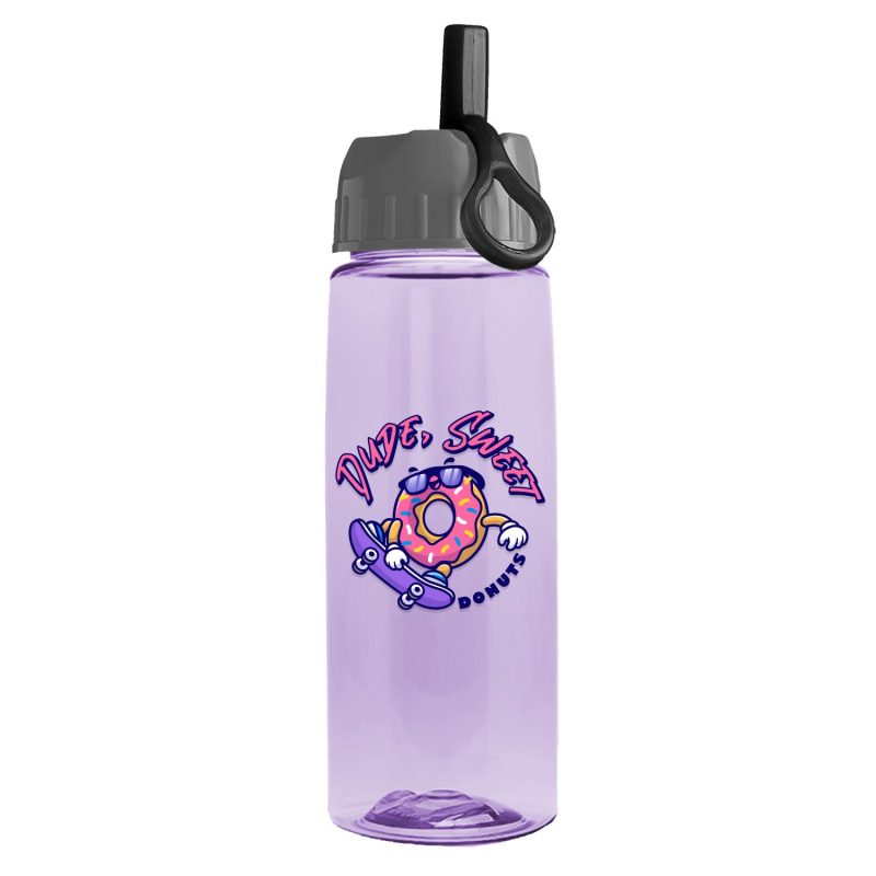 Garyline® Flair Tritan® Bottle with Ring-Straw Lid - 26 oz.-8