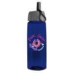Garyline® Flair Tritan® Bottle with Ring-Straw Lid - 26 oz.-10