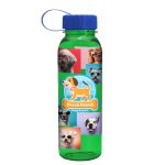 Garyline® Flat-Sided Tritan® Bottle with Tethered Lid - 24 oz.-4