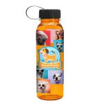 Garyline® Flat-Sided Tritan® Bottle with Tethered Lid - 24 oz.-6