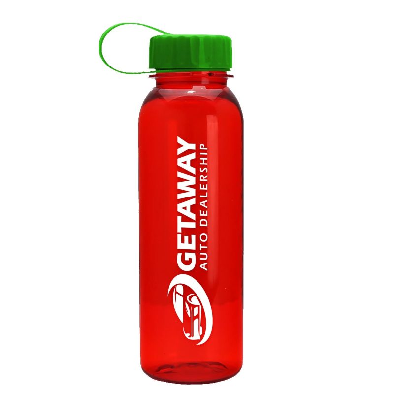 Garyline® Flat-Sided Tritan® Bottle with Tethered Lid - 24 oz.-7