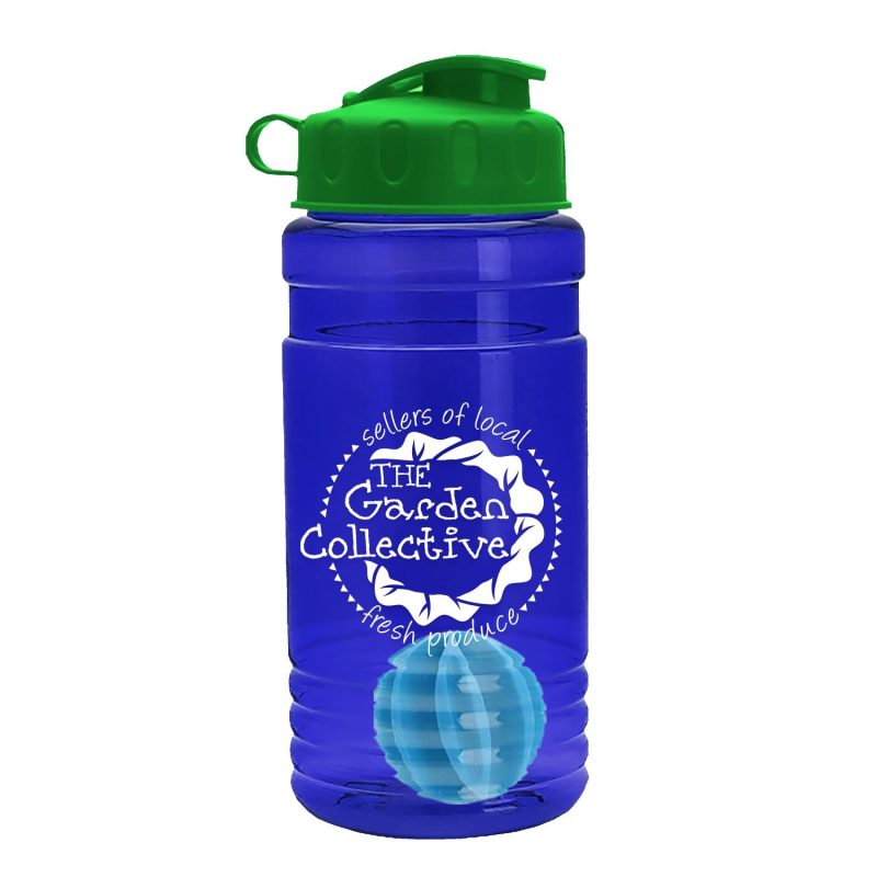 Garyline® Groove Tritan® Shaker Bottle with Flip-Top Lid and Mixing Ball - 20 oz.-5