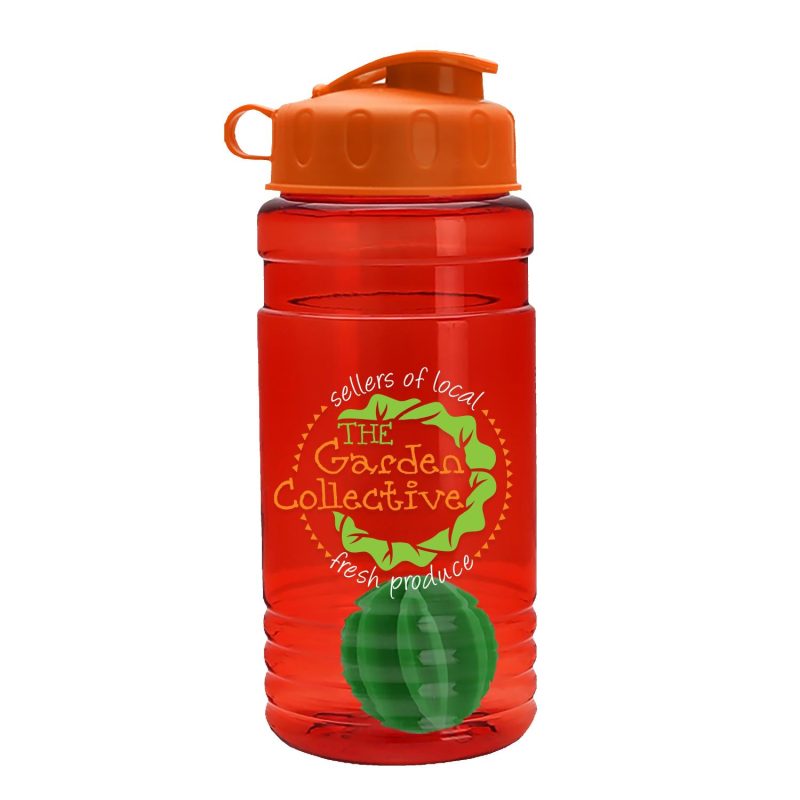 Garyline® Groove Tritan® Shaker Bottle with Flip-Top Lid and Mixing Ball - 20 oz.-7