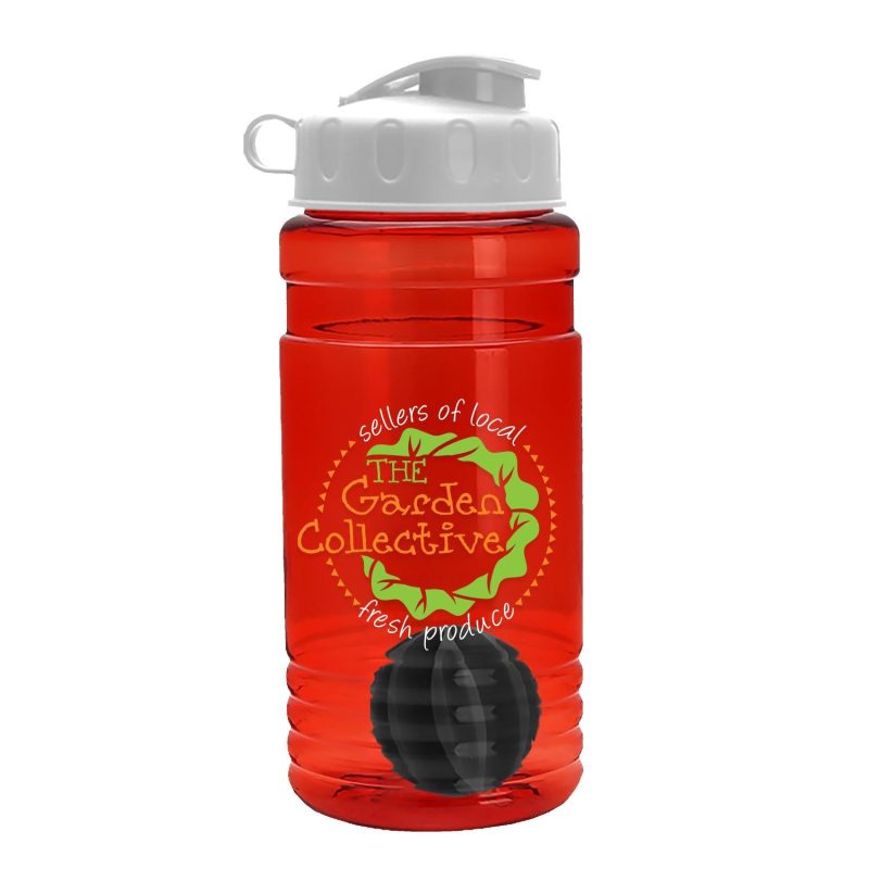 Garyline® Groove Tritan® Shaker Bottle with Flip-Top Lid and Mixing Ball - 20 oz.-8
