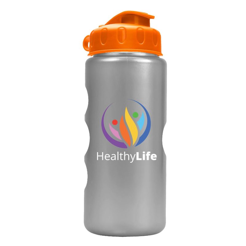 Garyline® Mini Peak Tritan® Metallike Bottle with Flip-Top Lid - 22 oz.-7