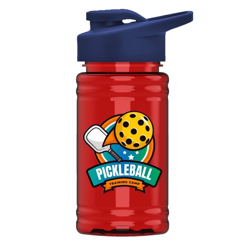 Garyline® Mini RPET Bottle with Drink-Thru Lid - 16 oz.-9