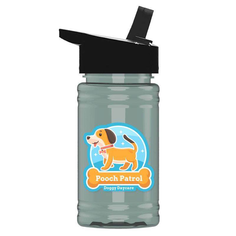 Garyline® Mini RPET Bottle with Flip-Straw Lid - 16 oz.-2