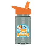 Garyline® Mini RPET Bottle with Flip-Straw Lid - 16 oz.-3