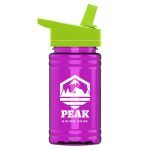 Garyline® Mini RPET Bottle with Flip-Straw Lid - 16 oz.-10