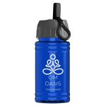 Garyline® Mini RPET Bottle with Ring-Straw Lid - 16 oz.-3