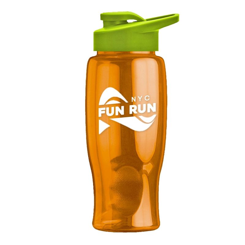 Garyline® Poly+ Bottle with Drink-Thru Lid - 27 oz.-5