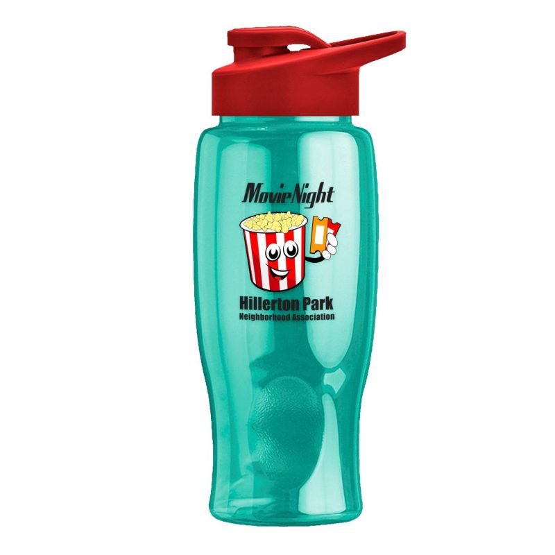 Garyline® Poly+ Bottle with Drink-Thru Lid - 27 oz.-8